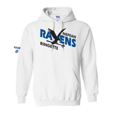 Gildan Unisex Ravens Ringette Crest Printed Hoodie Thumbnail